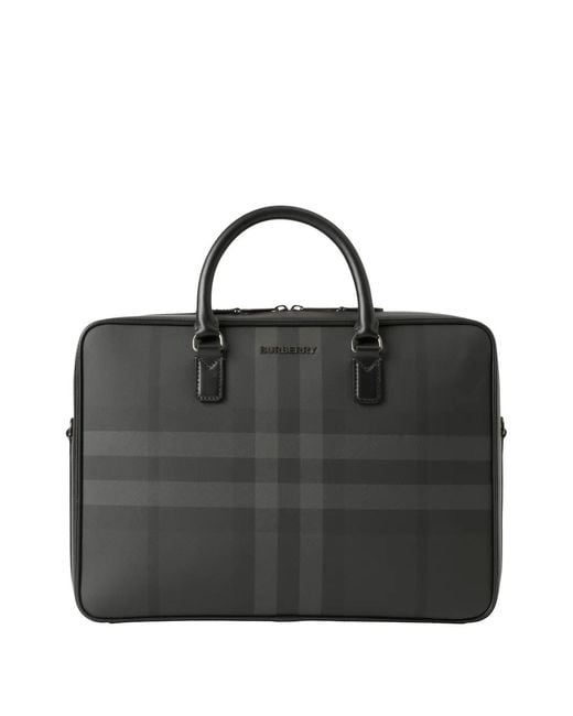 Burberry Black Ainsworth Briefcase for men