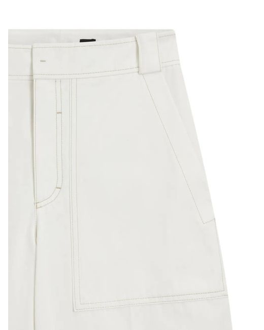 Boss White Pocket-Detailed Trousers
