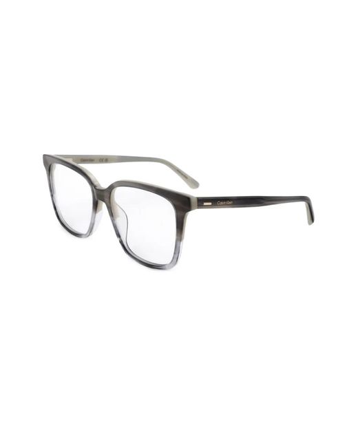 Calvin Klein Gray Square-Frame Glasses