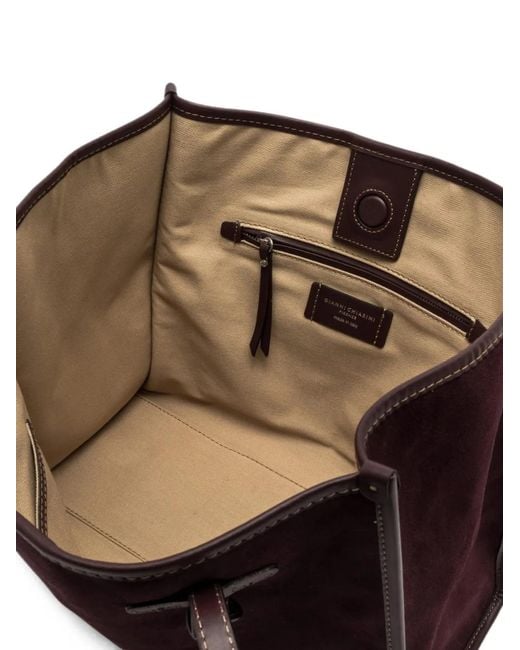 Gianni Chiarini Purple Marcella Suede Tote Bag
