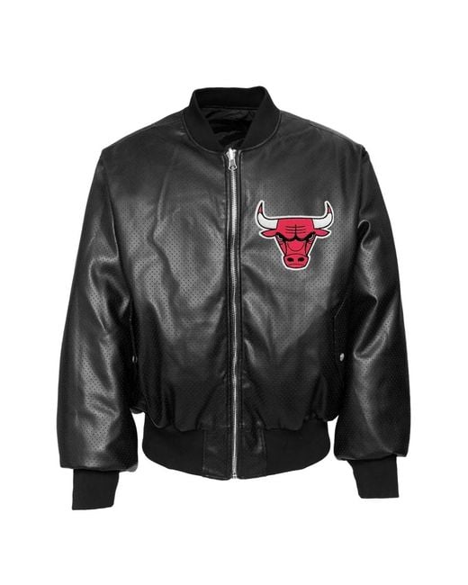 Jeff Hamilton Black X Nba Reversible Bomber Jacket for men