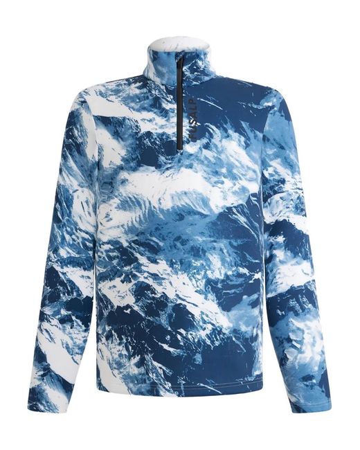 Top Da Sci Timothy Con Zip di Fusalp in Blue da Uomo