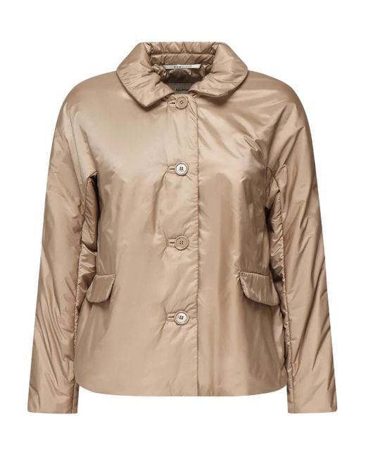 Max Mara The Cube Jas Met Knoopsluiting in het Natural