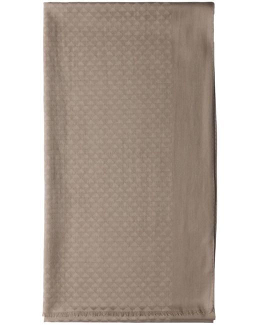 Prada Brown Wool-Silk Scarf for men