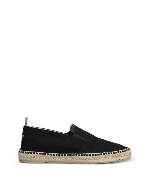 Castaner Black Joel Braided-Sole Espadrilles for men
