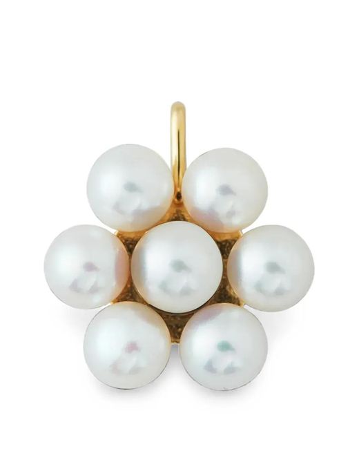 Design Letters White Myflower Pearl-Embellished Flower Pendant