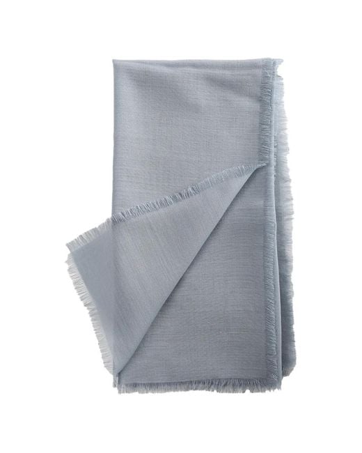 Rier Gray Frayed Scarf