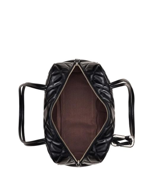 Marc Jacobs Black The Quilted Leather Dual Satchel Bag