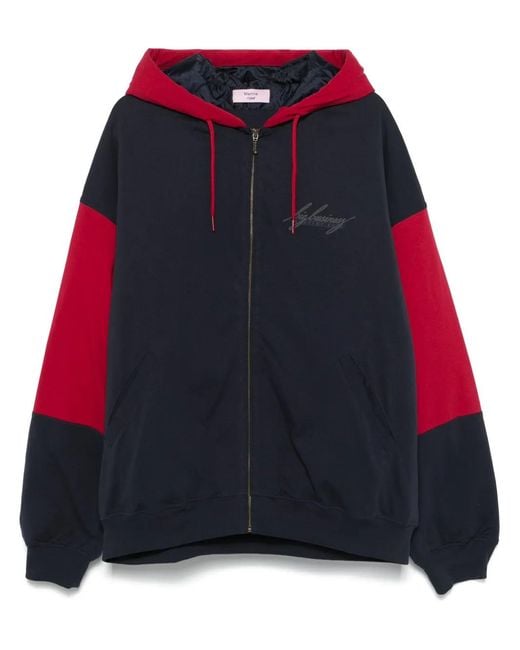 Martine Rose Hoodie Met Rits in het Red voor heren