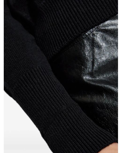 Victoria Beckham Black Roll-Neck Sweater