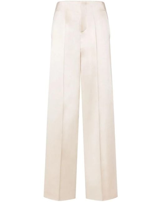 Philosophy Di Lorenzo Serafini サテン ストレートパンツ White