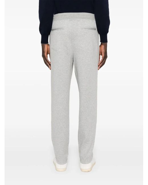 Brunello Cucinelli Gray Cotton Blend Sweatpants for men