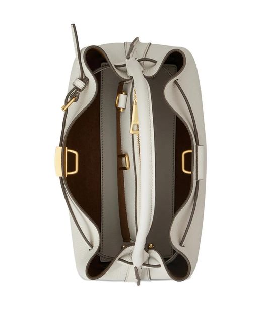 Tod's Natural Mini Tim Buckle Tote Bag