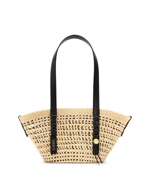 Bolso Shopper Braid Tipo Cesta Loewe de color Metallic