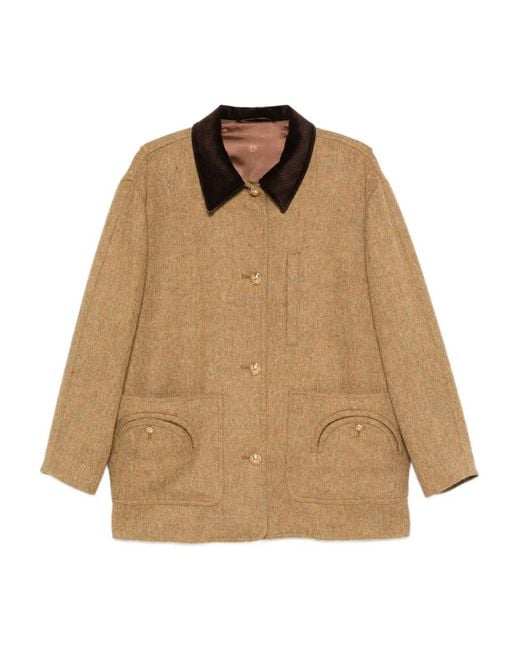 Blazé Milano Natural Virgin Wool Single-Breasted Coat