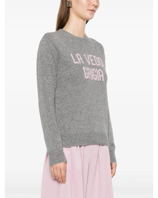 Mc2 Saint Barth Gray Long-Sleeve Sweater