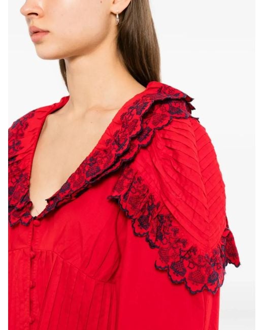 Damson Madder Red Caroline Blouse