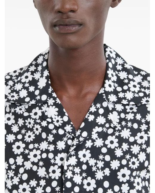 Marni Overhemd Met Print in het Black voor heren