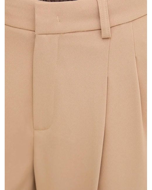 Ouí Natural Pantalon De Costume À Plis