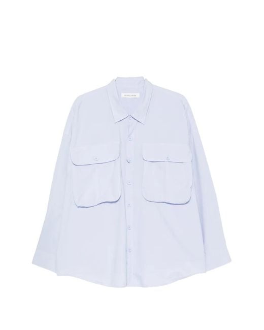 sunflower White Flap-Pocket Shirt for men