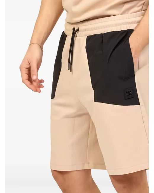 HUGO Natural Panelled Track Shorts for men