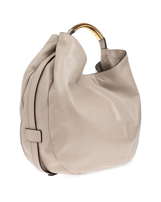 Moschino Natural Leather Tote Bag