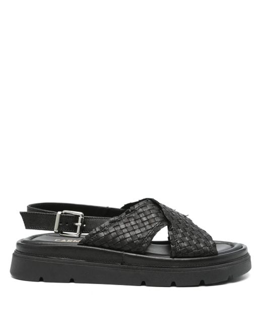 Carmens レザー サンダル Black