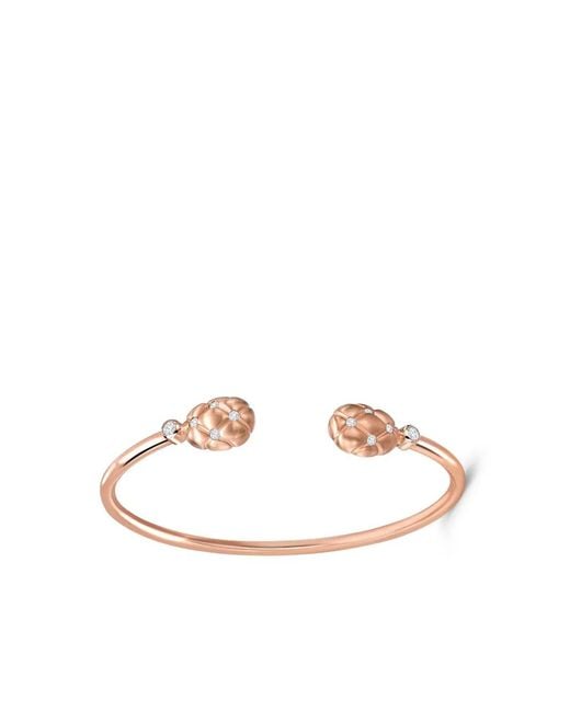 Faberge White 18Kt Rose Treillage Diamonds Cuff