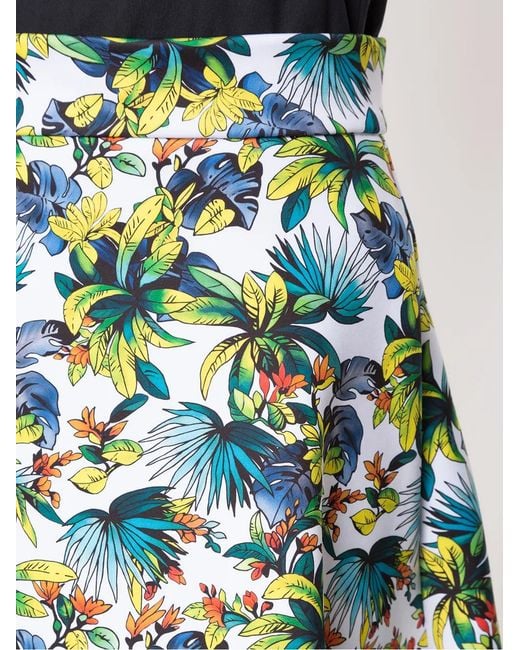Amir Slama Green Printed A-Line Skirt