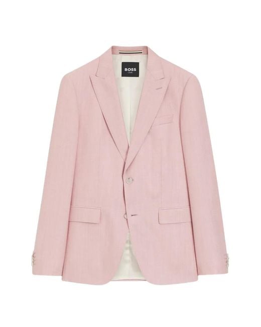 Boss Colbert Met Knoopsluiting in het Pink voor heren