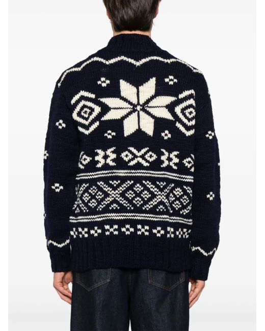 Polo Ralph Lauren Blue Printed Sweater for men