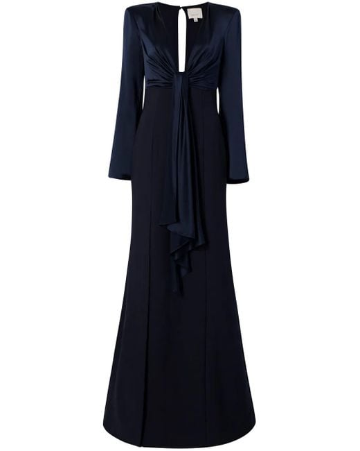 Abito Da Sera Julianne Con Nodo di Cinq À Sept in Blue