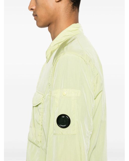 C P Company Yellow Chrome-r Pocket Shirt Jacket for men
