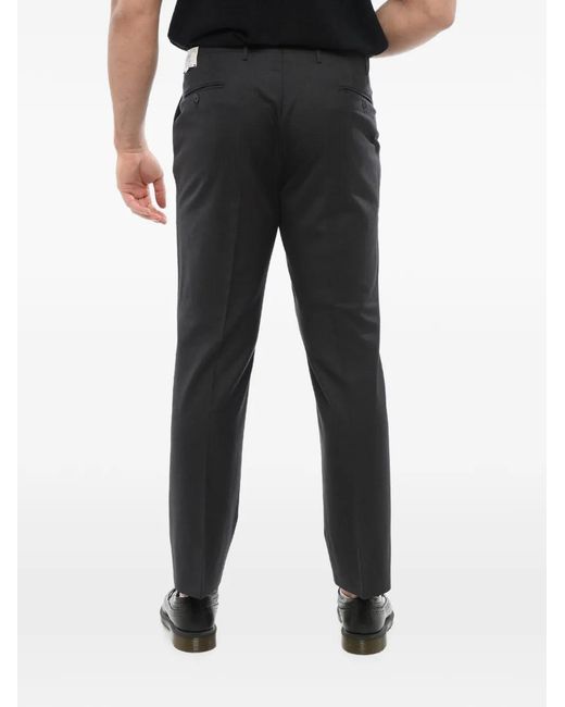 Corneliani Black Virgin Wool Trousers for men