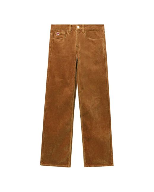 A Bathing Ape Brown Corduroy Straight Trousers