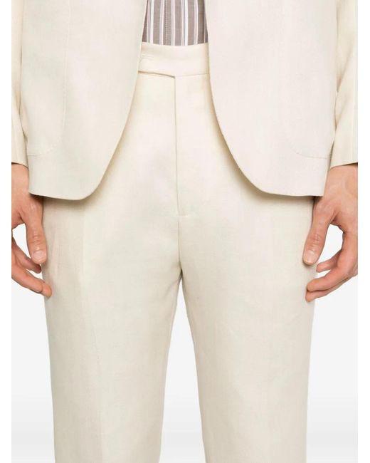 Tagliatore Natural Linen Two-Button Suit for men