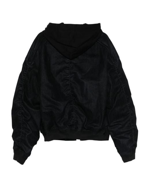 Juun.J Black Patch-Pocket Hoode Jacket for men