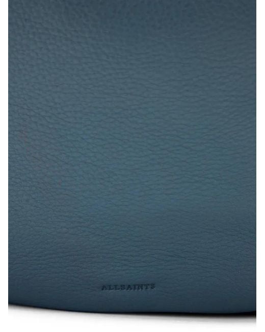 Borsa A Spalla A Mezza Luna Con Zip di AllSaints in Blue