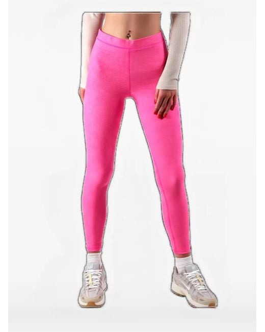 Alo Yoga Pink Elasticated-Waist Leggings