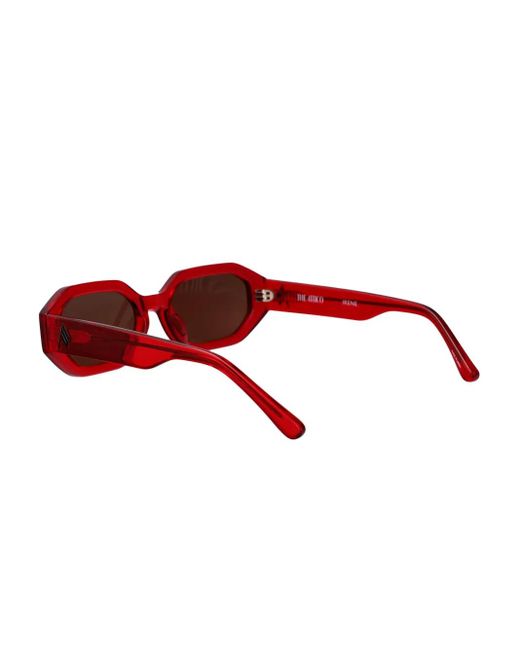 The Attico Red X Linda Farrow Irene Sunglasses