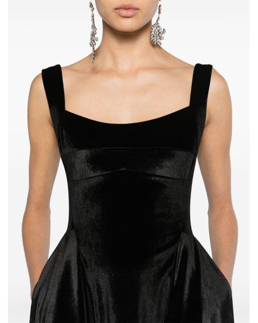 Vestido de fiesta con espalda en V Atu Body Couture de color Black