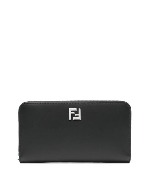 メンズ Fendi ファスナー財布 Black