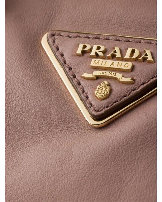 Prada Pink Small Leather Top-Handle Bag