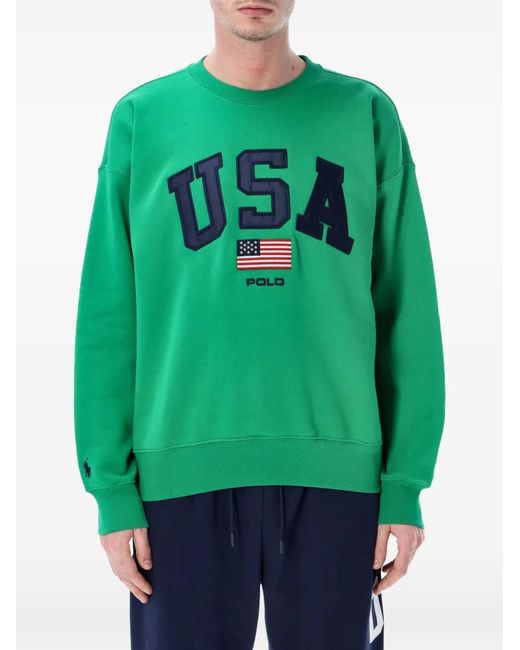 Polo Ralph Lauren メンズ グリーン スウェットシャツ 【公式通販】