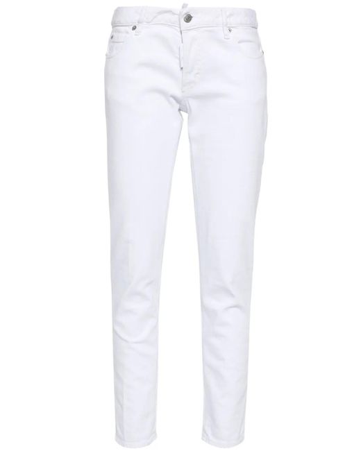 DSquared² White Jennifer Skinny Jeans