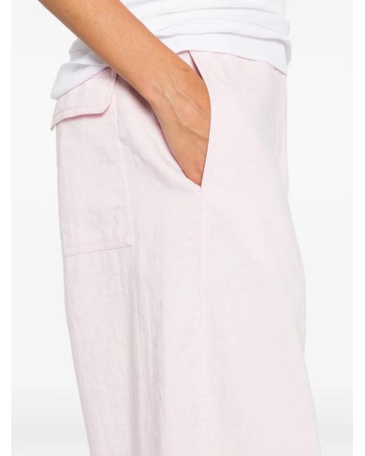 ODEEH Pink Flap-Pocket Trousers