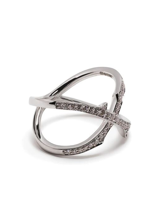Stephen Webster White 18Kt Stem Crossover Diamond Ring