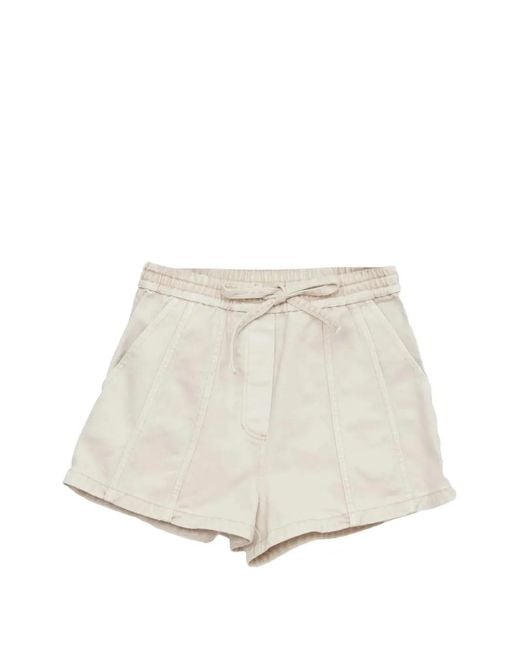 3.1 Phillip Lim Natural Drawstring Shorts