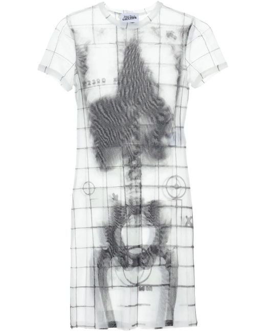 Jean Paul Gaultier Squeletor ミニドレス Gray