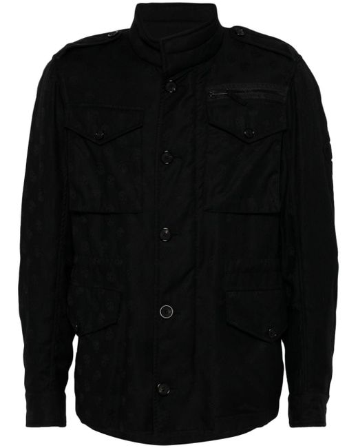 Alexander McQueen Black Virgin Wool Military Jacket for men